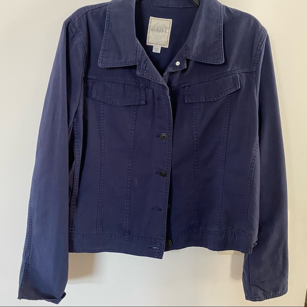 Merona blue jean style jacket